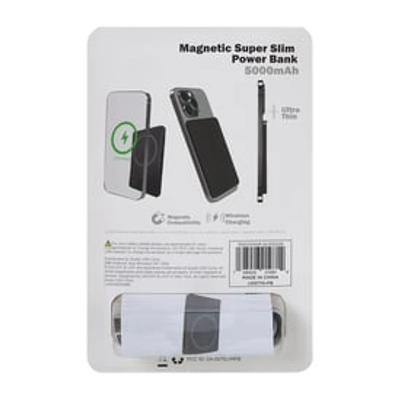 Magnetic Super Slim Power Bank 5000mAh