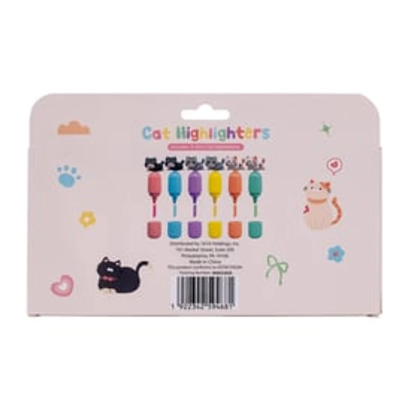 Cat Highlighters 6-Count