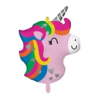 INFLATED Unicorn Shaped Balloon 28in
