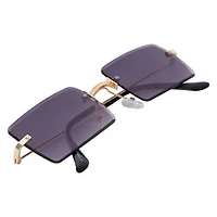 Rimless Rectangle Sunglasses For Women