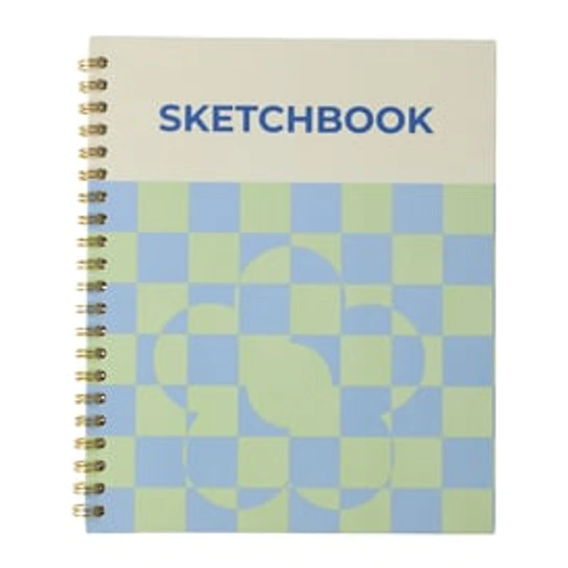 Checkered Sketchbook 9in x 11in
