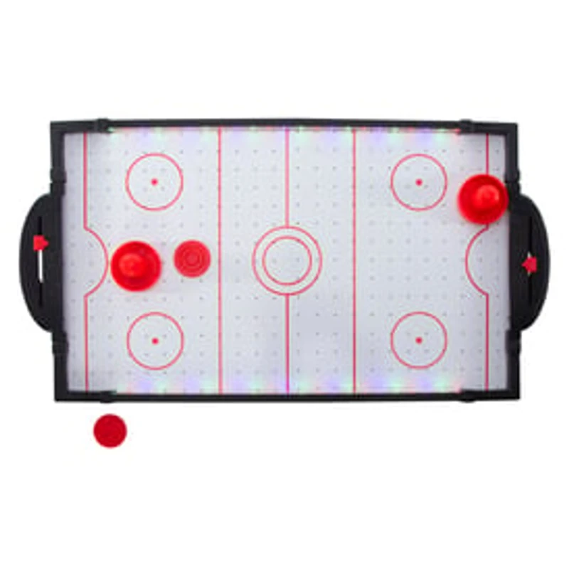 Tabletop Light Up Air Hockey Game 22.8in x 12in