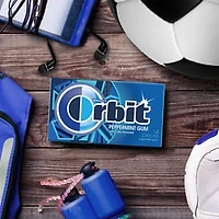 ORBIT Gum Peppermint Sugar Free Chewing Gum, Single Pack, 14 Piece