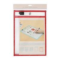 Dry Erase Pocket Sleeves 4-Pack