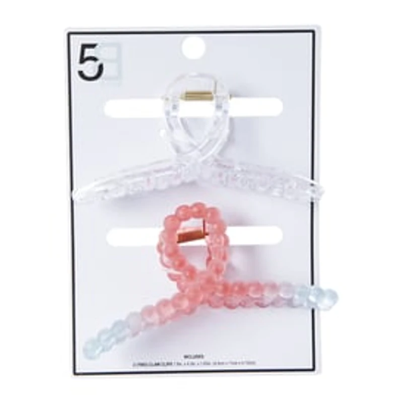 Capelli® Bubble Claw Clip 2-Count - Red White & Blue