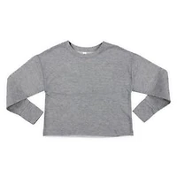 Juniors Cropped Sweatshirt Top