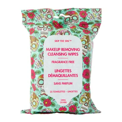 Skip The Spa™ Fragrance-Free Makeup Removing Cleansing Wipes 25-Count