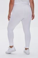 Women's Basic Organically Grown Cotton Leggings in White