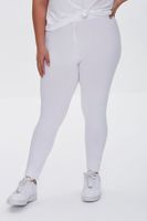 Women's Basic Organically Grown Cotton Leggings in White