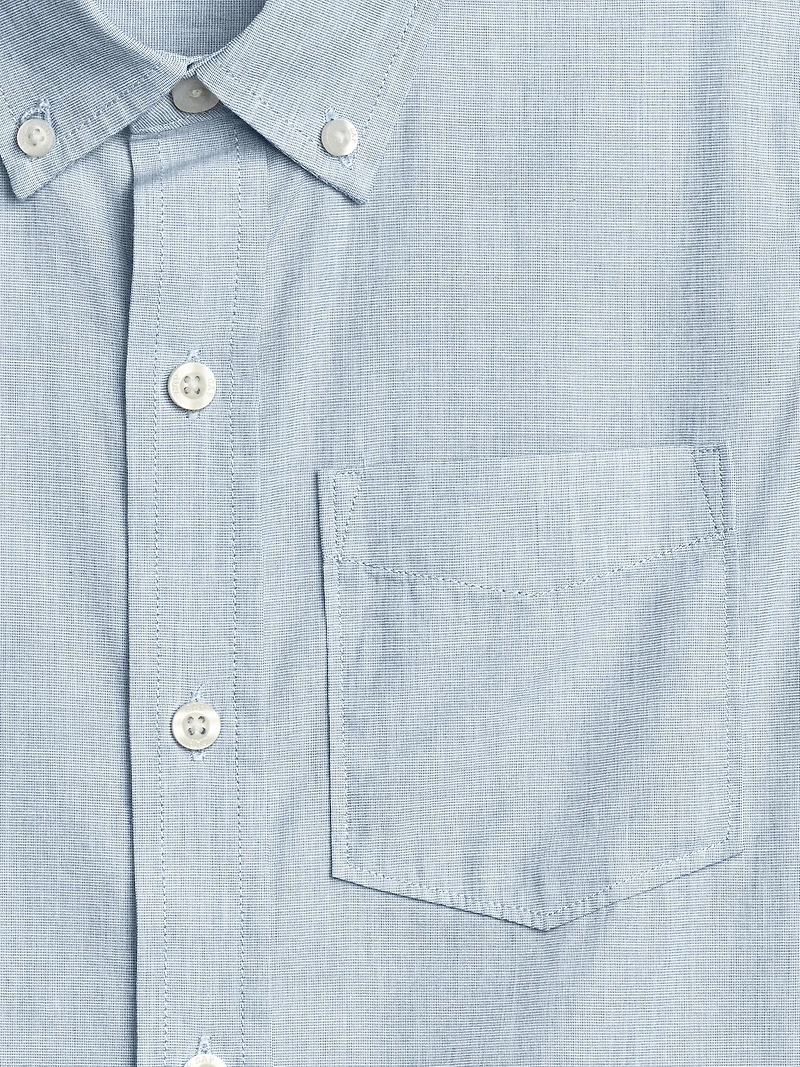 Kids Uniform Poplin Long Sleeve Shirt