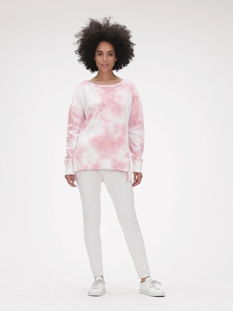 Vintage Soft Pullover Tunic Sweatshirt