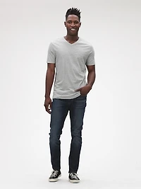 Cotton Jersey V-Neck T-Shirt