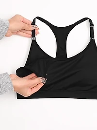 Maternity Blackout GapFit Low Impact Sports Bra