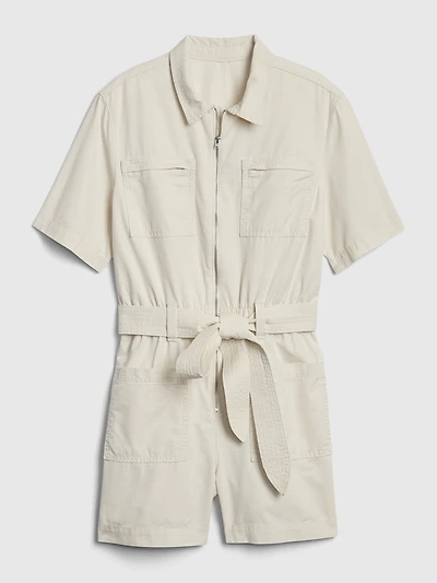 Utility Short Sleeve Romper