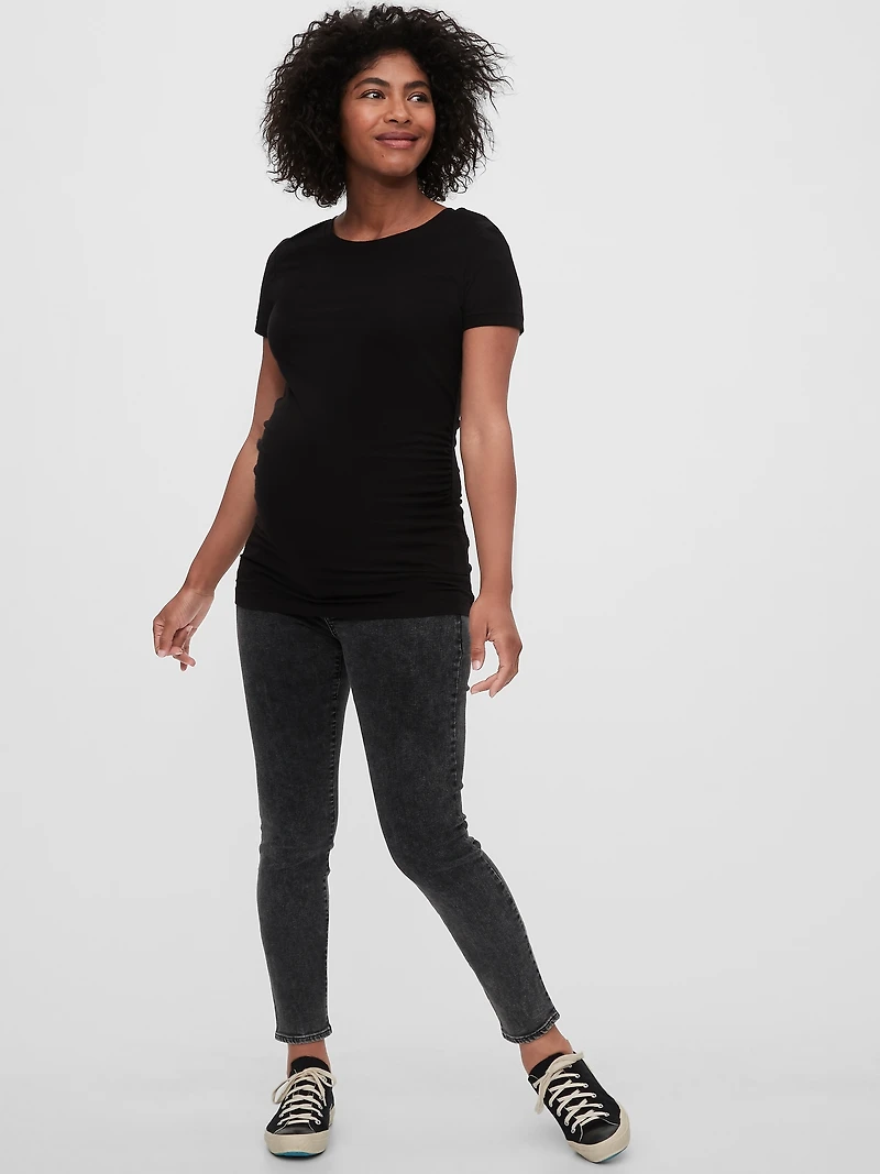 Maternity Inset Panel Skinny Jeans
