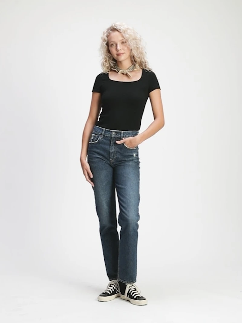 Sky High Straight Leg Jeans