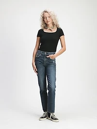 Sky High Straight Leg Jeans