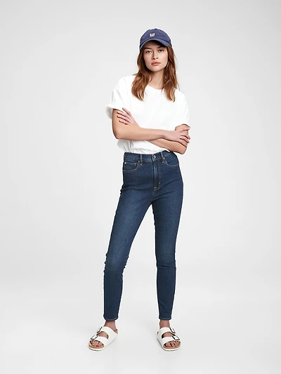 Sky High Rise True Skinny Jeans with Secret Smoothing Pockets
