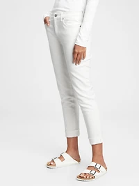 Mid Rise Girlfriend Jeans with Washwell