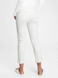 Mid Rise Girlfriend Jeans with Washwell
