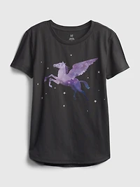 Kids Organic Cotton Interactive Graphic T-Shirt