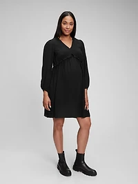Maternity V-Neck Dress