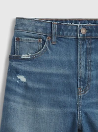 Teen Sky High Rise Denim Shorts