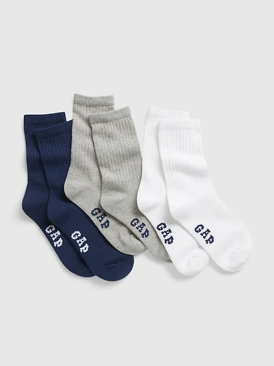 Kids Crew Socks ( 3-Pack)