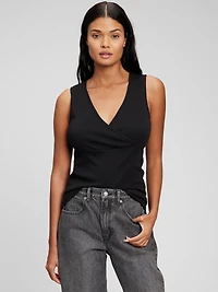 Maternity V-Neck Nursing Tank Top