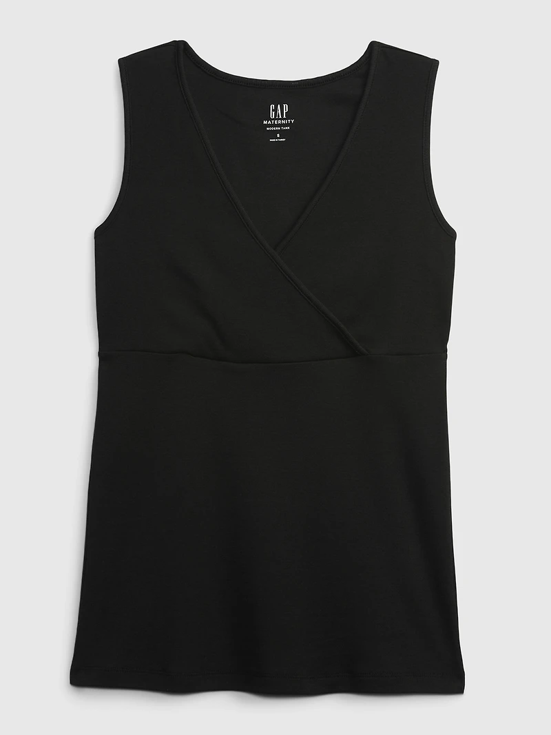 Maternity V-Neck Nursing Tank Top