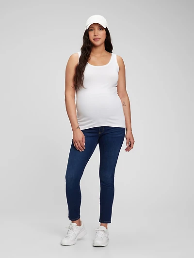 Maternity True Waistband Full Panel Skinny Jeans