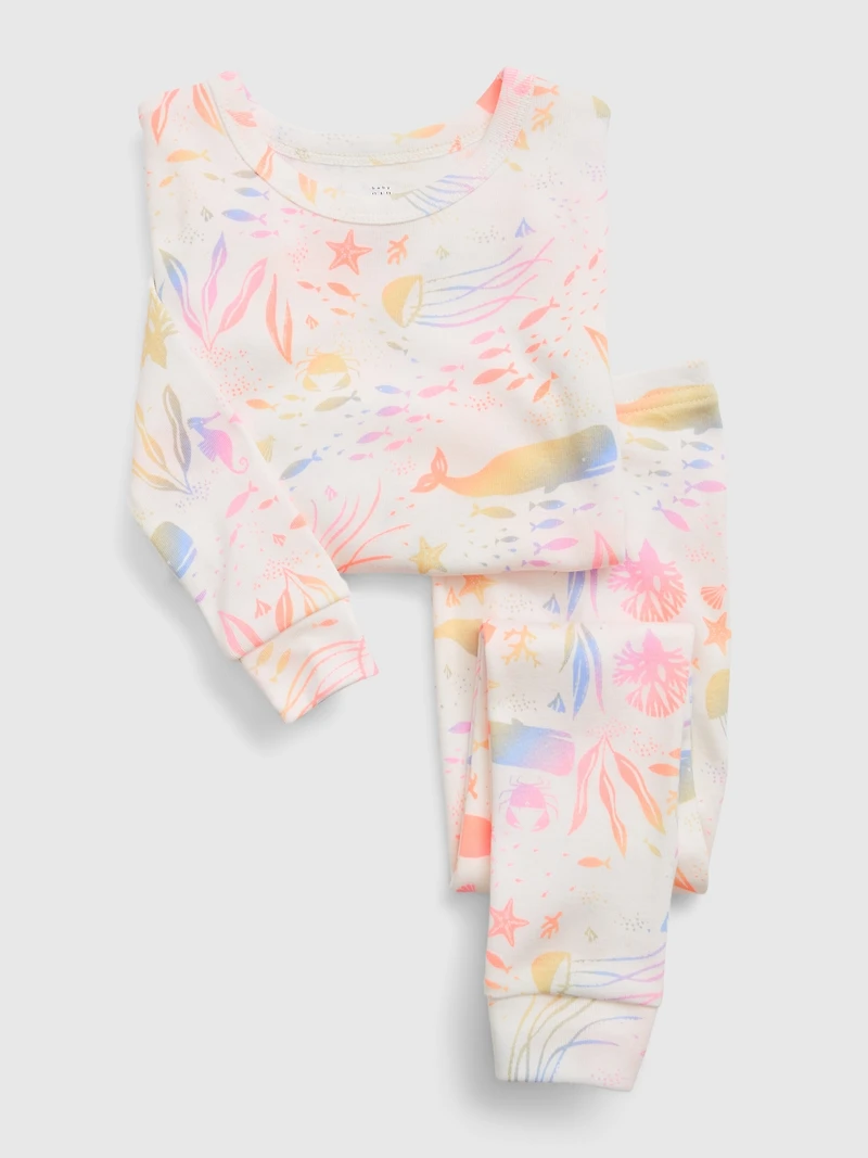 Baby & Toddler Organic Cotton Tie-Dye Sea Creature PJ Set