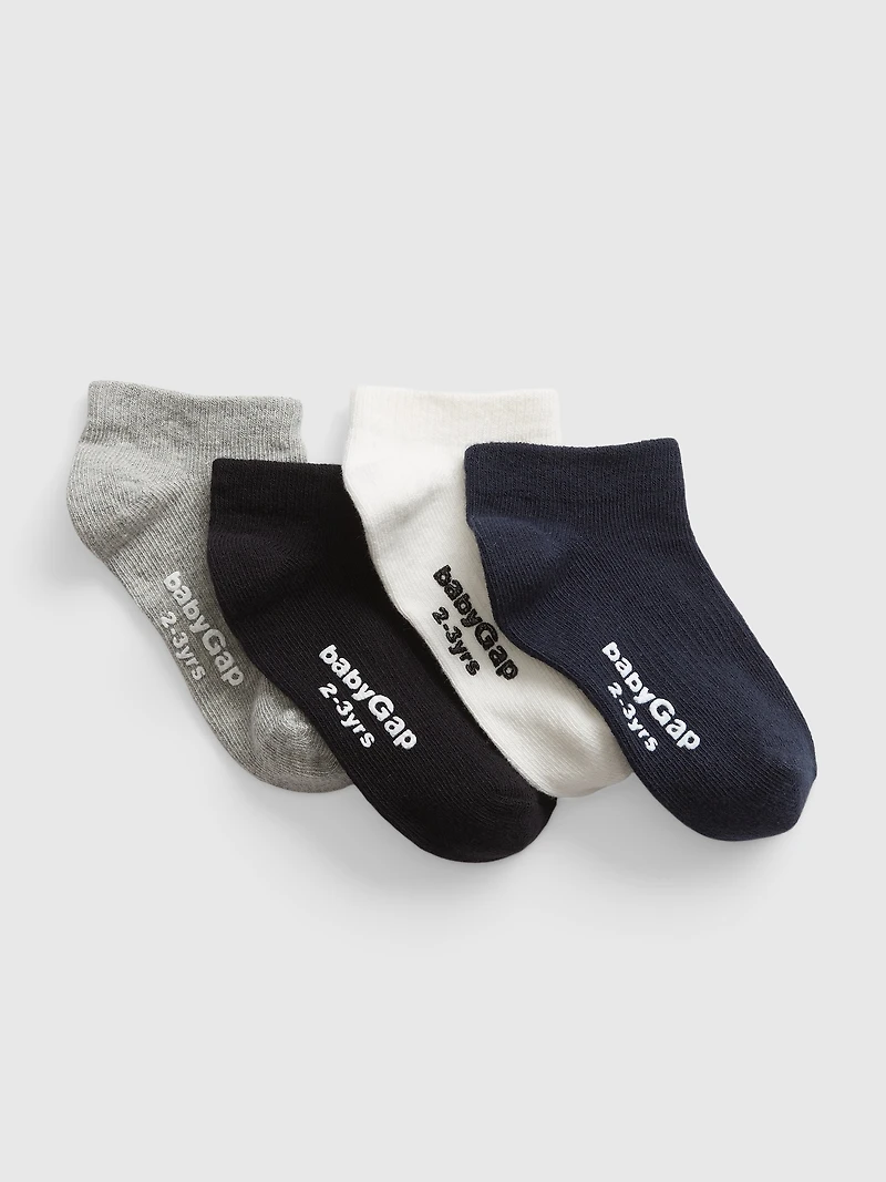 Toddler No Show Socks (4-Pack