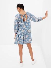 Tie-Back Cutout Mini Dress