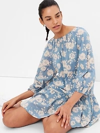 Tie-Back Cutout Mini Dress