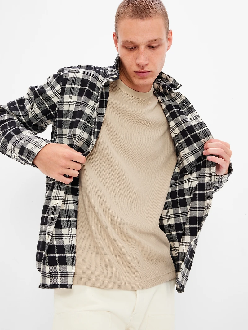 Organic Cotton Midweight Flannel Shirt