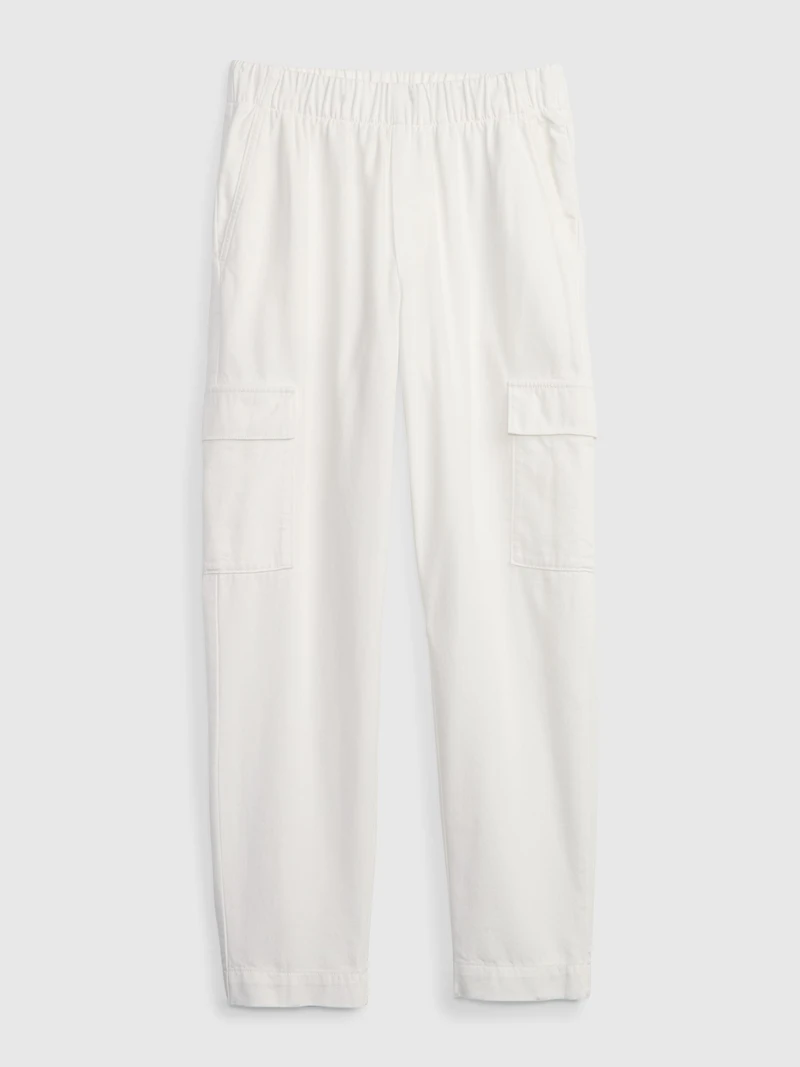 Mid Rise Twill Cargo Pants