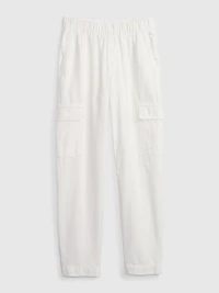 Mid Rise Twill Cargo Pants