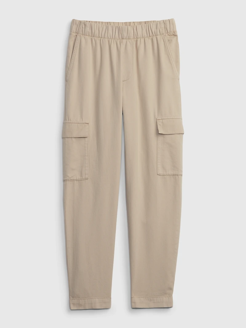 Mid Rise Twill Cargo Pants