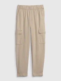 Mid Rise Twill Cargo Pants