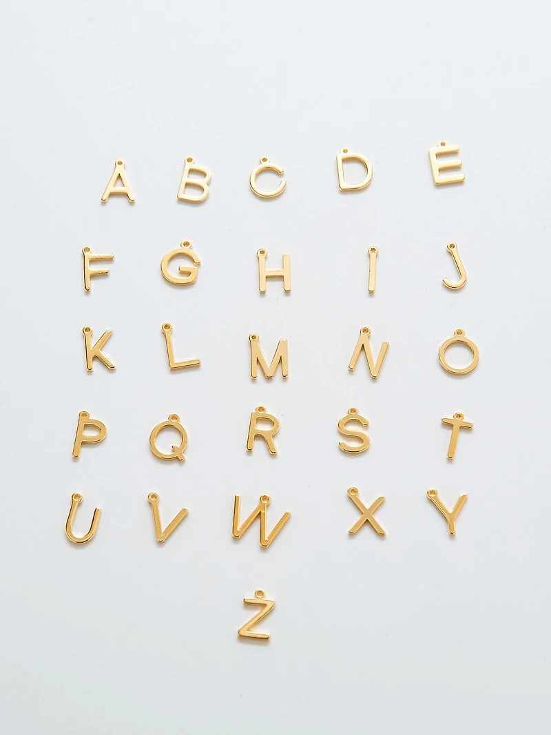 Gold Dainty Initial Necklace