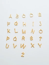 Gold Dainty Initial Necklace