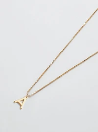 Gold Dainty Initial Necklace