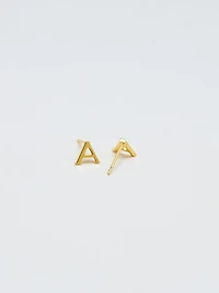 Gold Initial Earrings