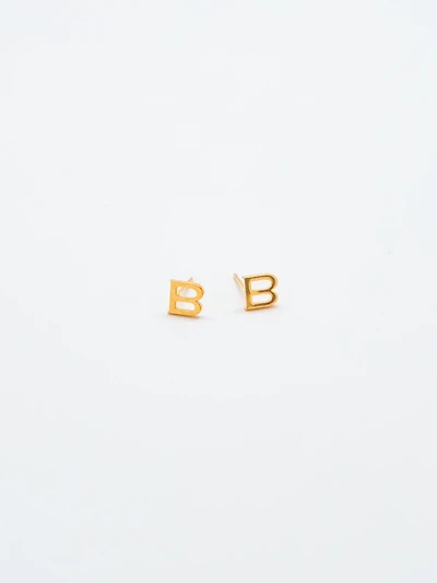 Gold Initial Earrings