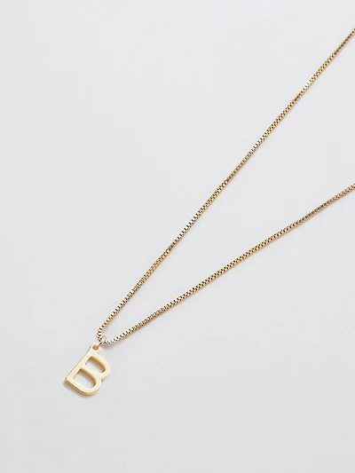 Gold Dainty Initial Necklace