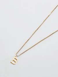 Gold Dainty Initial Necklace