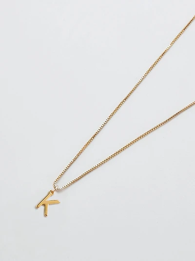 Admiral Row Gold Dainty Initial Necklace