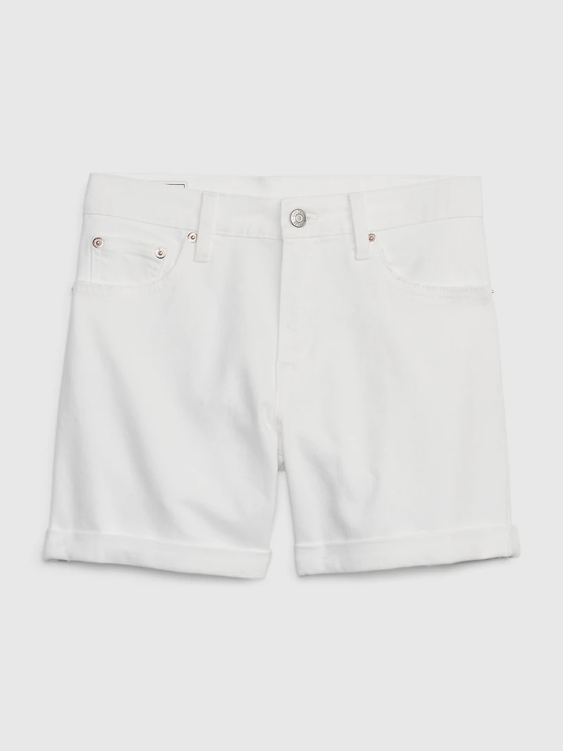 5" Mid Rise Girlfriend Shorts