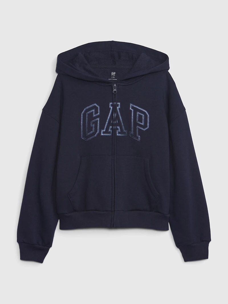 Kids VintageSoft Logo Zip Hoodie
